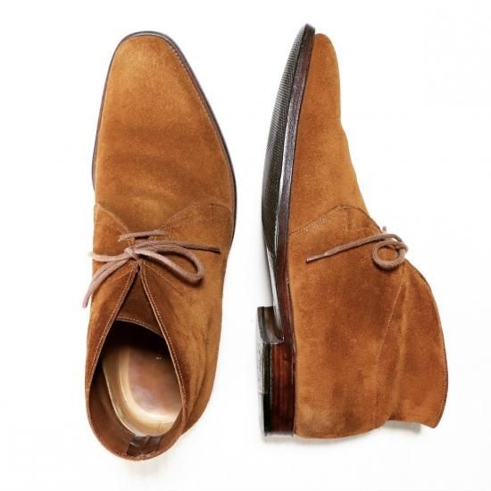 美品” JOHN LOBB（ジョンロブ）Romsey（ロムゼイ）Suede Chukka Boots ...