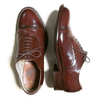“美品/希少品” Unknown Brand・Straight Tip Shoes（ストレートチップ シューズ）25.5cm程度 BESPOKE 50s 日本製