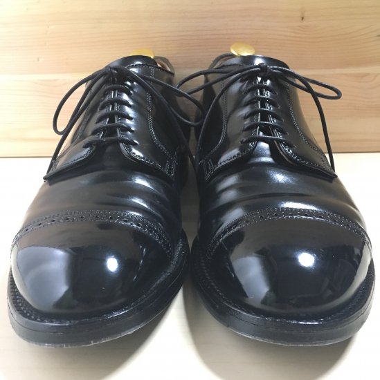 ALDEN オールデン アメリカ製 PUNCHED CAP TOE BOOTS パンチドキャップトゥブーツ 86009H US9D(27cm) BLACK 革靴 ストレートチップ シューズ【ALDEN】