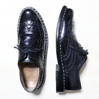 “美品” HEINRICH DINKELACKER（ハインリッヒ ディンケラッカー）Full Brogues Shoes（フル ブローグ シューズ） Buda UK8.5 ブラック カーフ