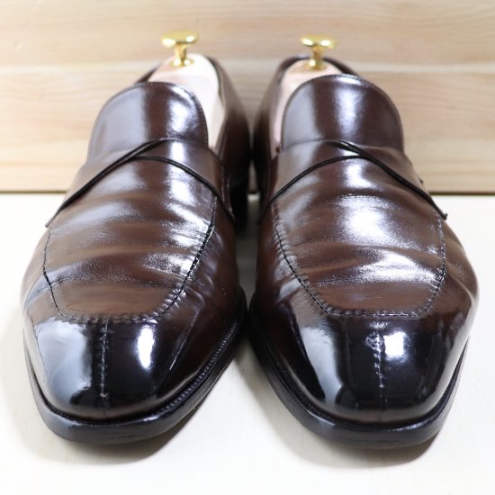 中古品” GAZIANO&GIRLING（ガジアーノ&ガーリング）Loafer（ローファー） ANTIBES（アンティーブス）UK8.5 E  ダークブラウン 定価20万円程度 - Chett