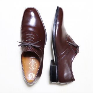 “極美品” WASHINGTON GINZA（銀座ワシントン）Plane Toe Shoes（プレーントゥ シューズ）25.5cm ダークブラウン