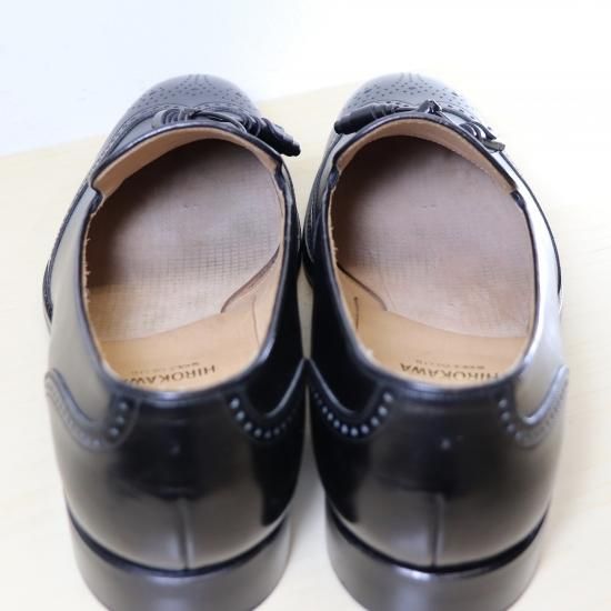 【極美品】SCOTCH GRAIN ウィングチップ タッセルローファー 黒 ✨美品✨ スコッチグレイン ウィングチップ タッセルローファー