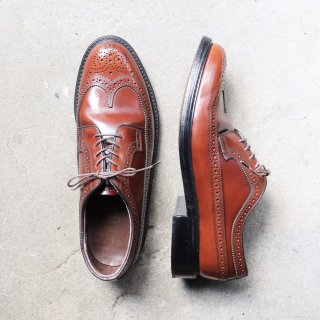 “美品” Dexter（デクスター）Long Wingtip Shoes（ロングウイングチップシューズ）US9.5 D ライトブラウン 80s