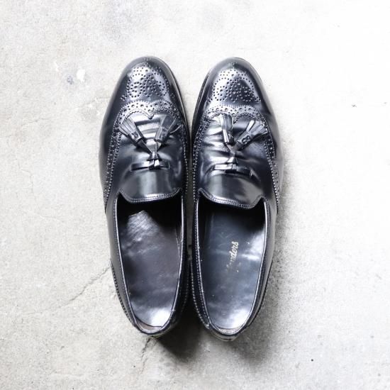 中古品 Keith Highlanders キースハイランダーズ Wingtip Tasseled Loafer ウイングチップタッセルローファー Us7 5 D ブラック 1560 80s Chett 中古品 Keith Highlanders キースハイランダーズ Wingtip Tasseled Loafer ウイングチップタッセルローファー Us7 5 D ブラック 1560 80s Chett