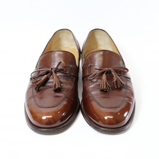 TANINO CRISCIタニノクリスチー ブラウンレザー タッセルローファー 美品/希少品” TANINO CRISCI（タニノクリスチー）リボンタッセル