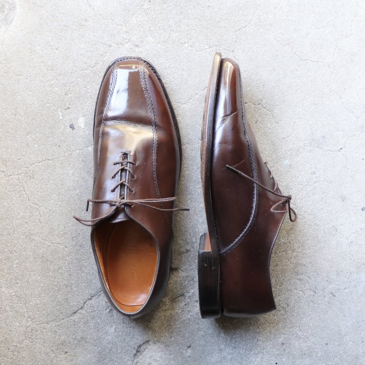 “美品” Allen Edmonds（アレンエドモンズ）Swirl mocca Shoes（スワールモカ シューズ）US9 3E Saxon ダークブラウン 00s