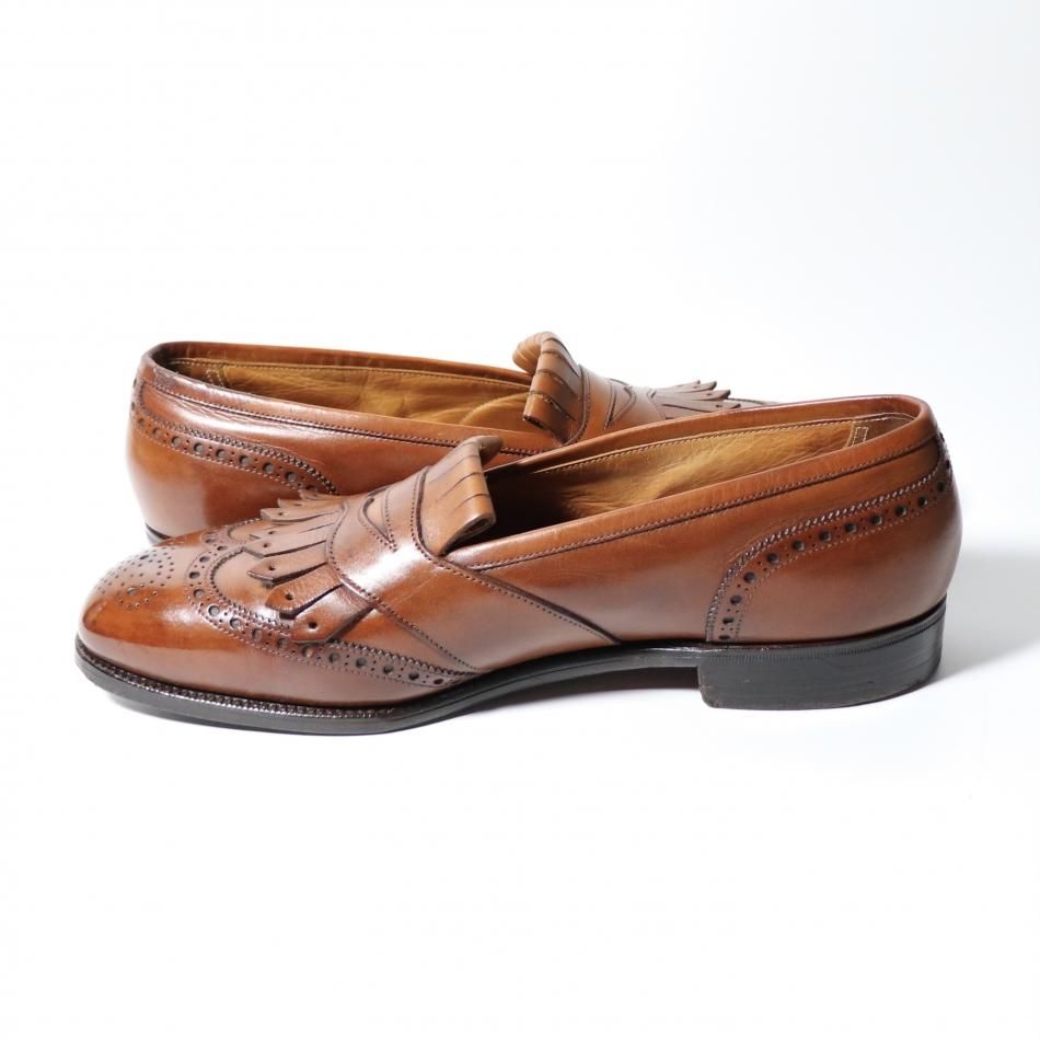 美品【エドワードグリーン】ウイングチップキルティタンローファー 旧工場製 中古品/希少品” EDWARD GREEN（エドワードグリーン）ウイングチップ