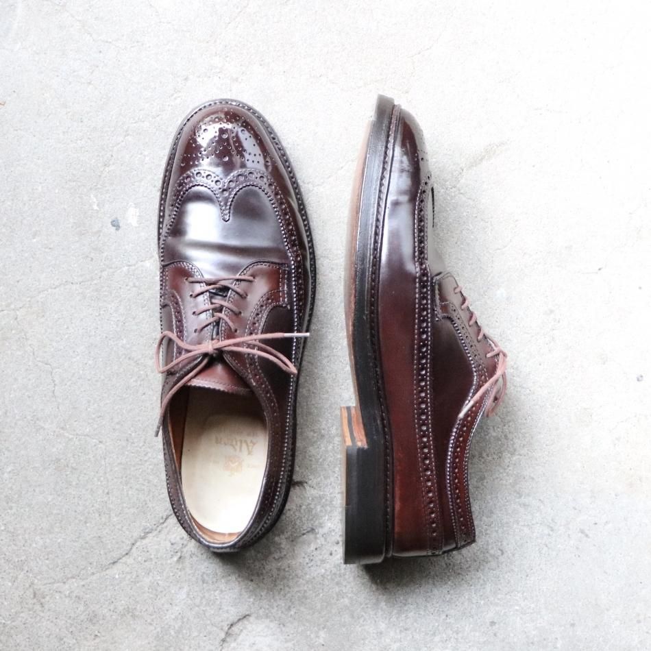 中古品“ ALDEN（オールデン）ロングウイングチップシューズ US8 D 