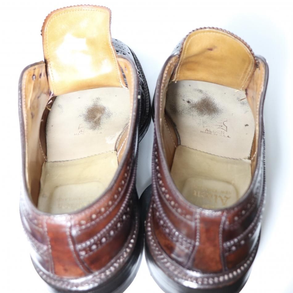 中古品“ ALDEN(オールデン)ロングウイングチップシューズ US8 中古品“ ALDEN(オールデン)ロングウイングチップシューズ US8
