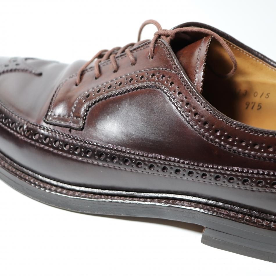 中古品“ ALDEN（オールデン）ロングウイングチップシューズ US8