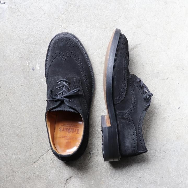 早い者勝ち❗️トリッカーズ ギリーシューズ メダリオン モールトン スエード 希少】トリッカーズ Tricker's モールトン ショートブーツ 紺
