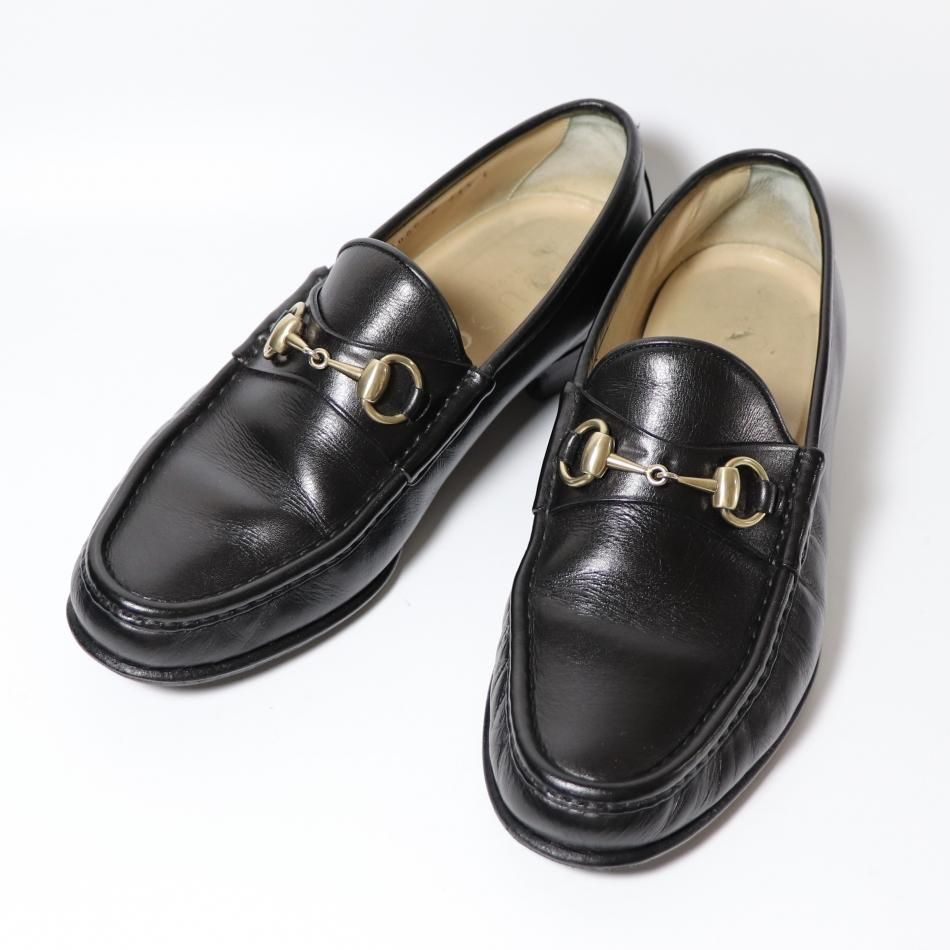 GUCCI グッチ41.5E】ホースビットローファー(カーフ)黒26.5-