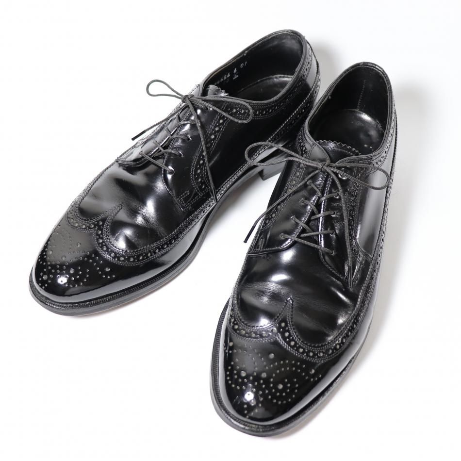 美品” FLORSHEIM（フローシャイム）ロングウイングチップ