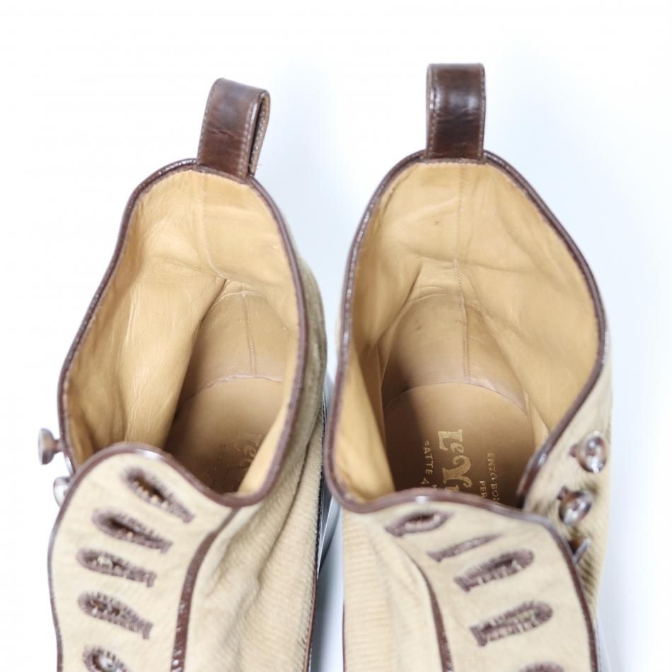 美品/希少品” Le Yucca's（レユッカス）ボタンブーツ Size:42 ダーク