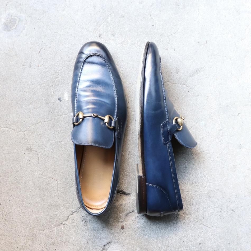 美品” GUCCI（グッチ）ホースビットローファー ヨルダーン Size:9.5 