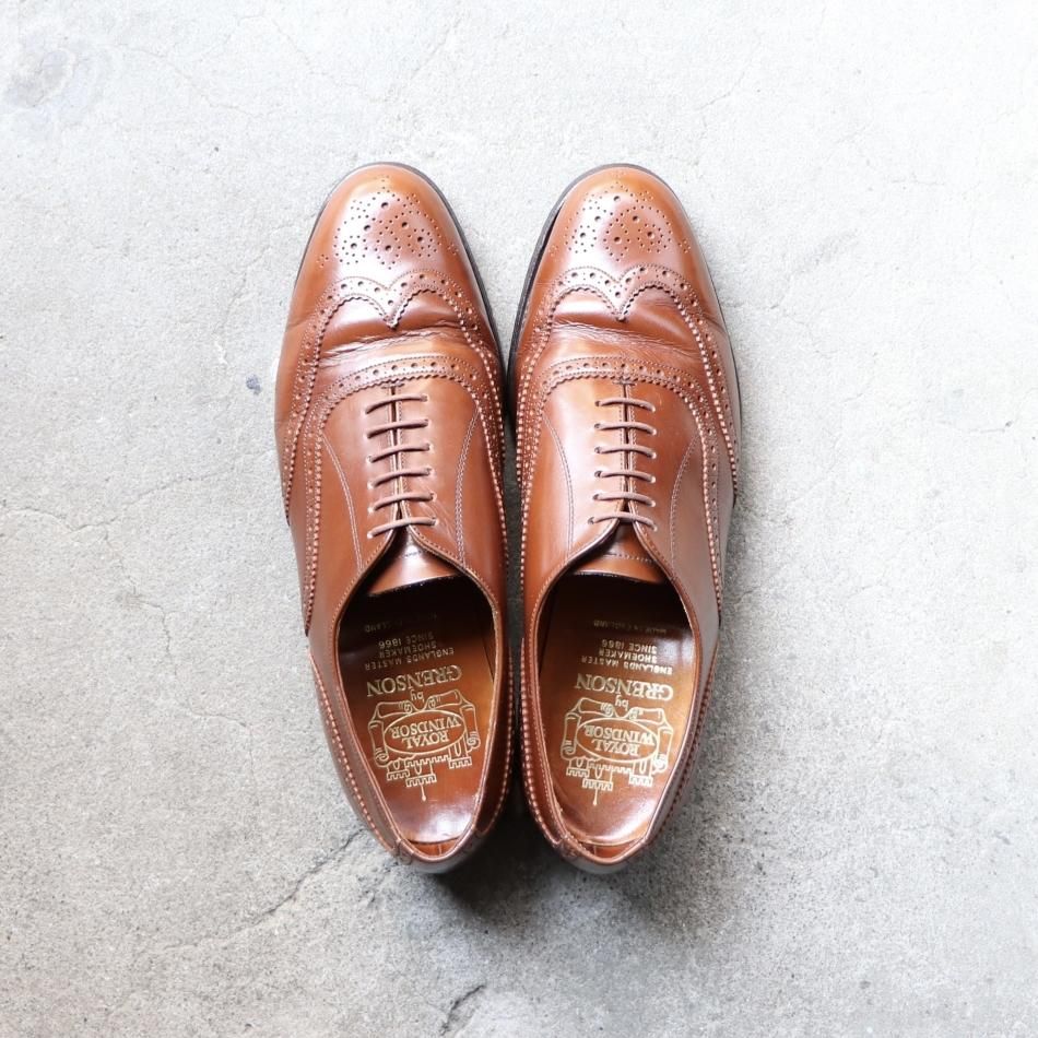 グレンソン(GRENSON)バイカラーフルグローブシューズ-