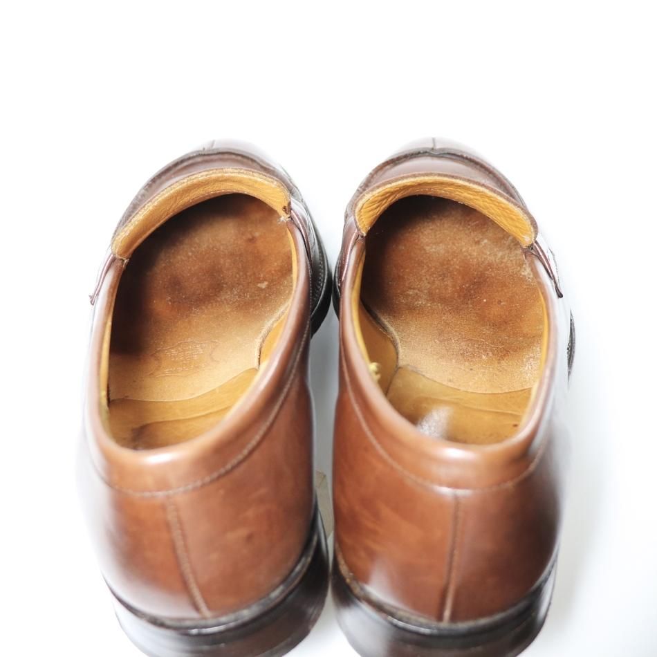 美品” GRENSON（グレンソン）コインローファー UK6.5 D ブラウン 18040