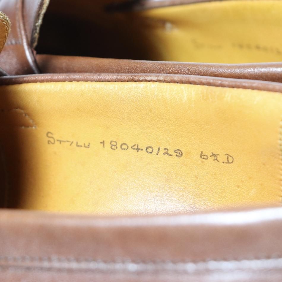 美品” GRENSON（グレンソン）コインローファー UK6.5 D ブラウン 18040