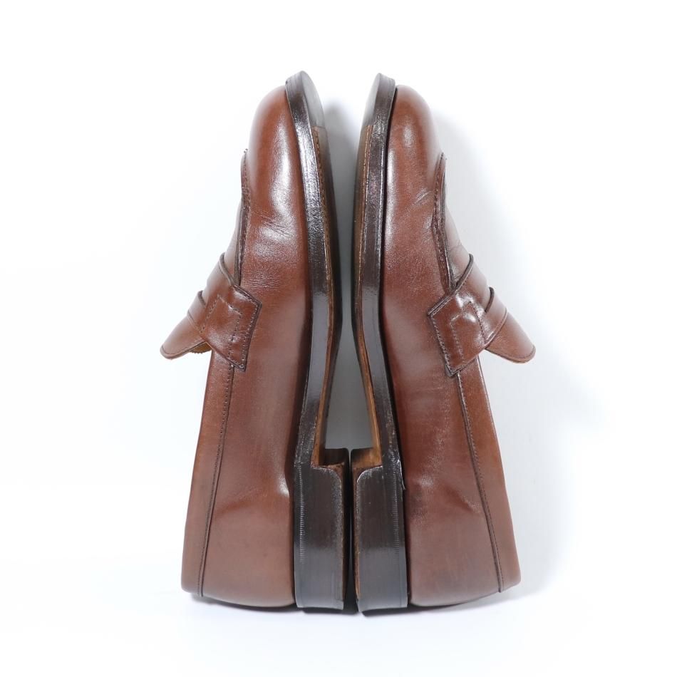 美品” GRENSON（グレンソン）コインローファー UK6.5 D ブラウン 18040