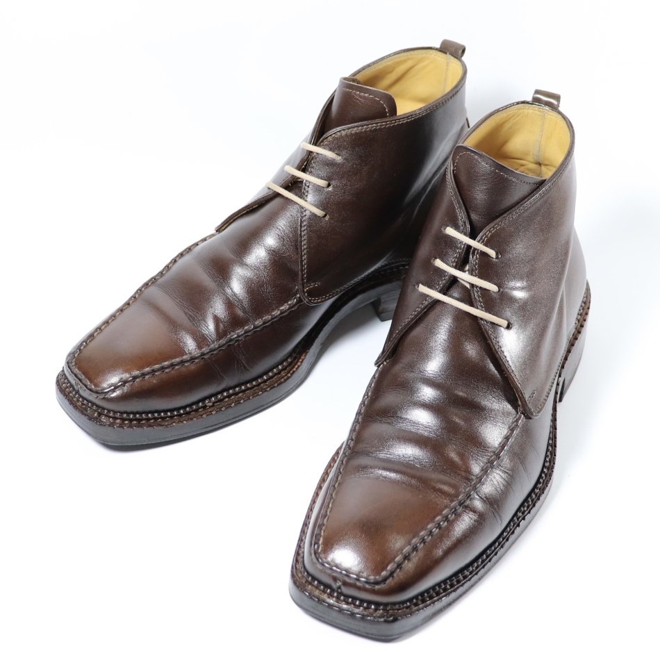 ステファノ・ブランキーニ size6 1/2 チャッカブーツ - www.stedile.com.br