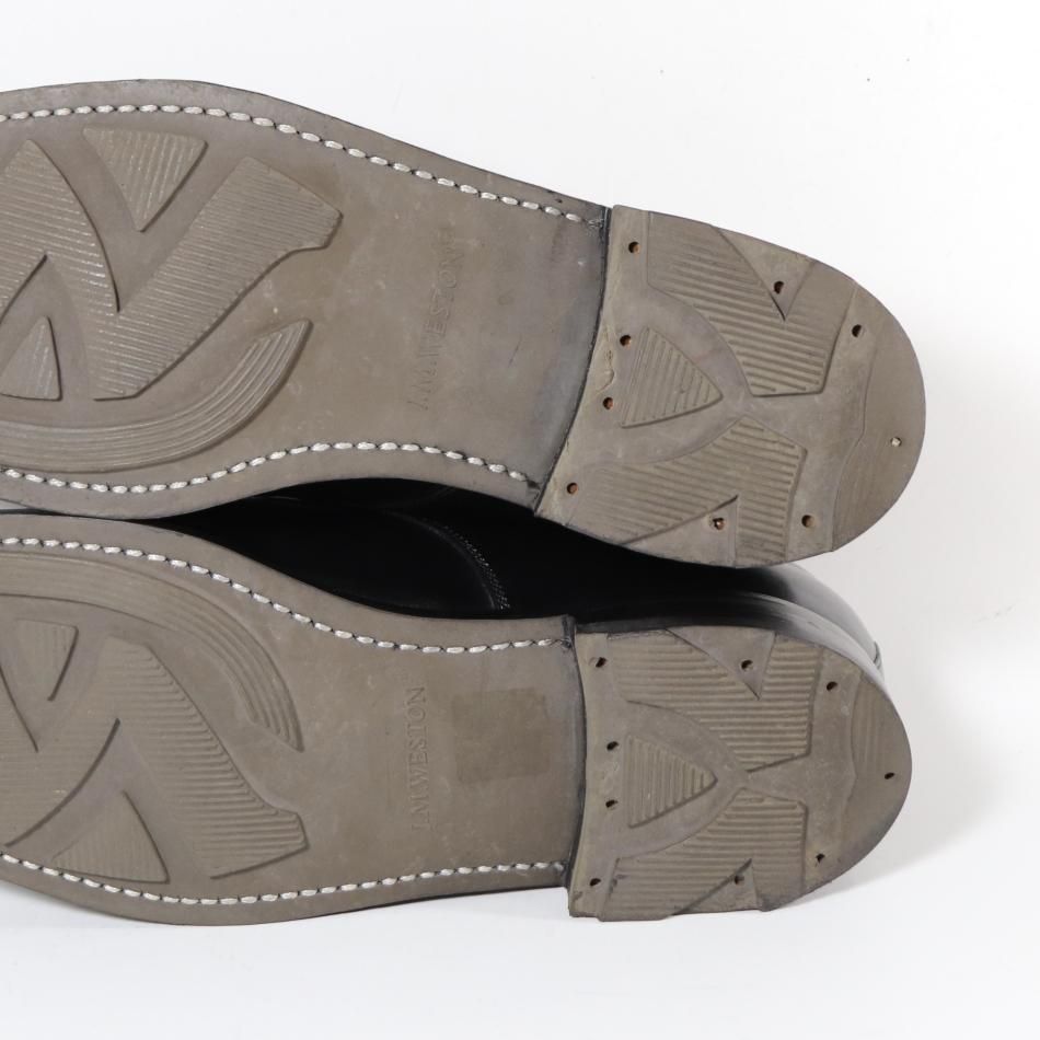 J.M.WESTON ハントダービー 677 ブラックロシアンカーフ 8E 新品未使用-【J.M.WESTON】ジェイエムウエストン 677 ハントダービー U