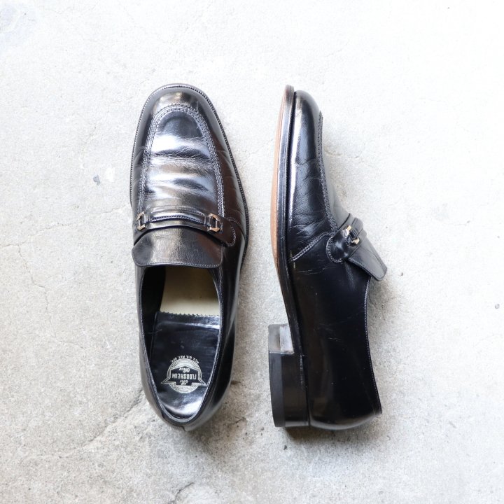<img class='new_mark_img1' src='https://img.shop-pro.jp/img/new/icons1.gif' style='border:none;display:inline;margin:0px;padding:0px;width:auto;' />ʡ FLORSHEIMʥե㥤˥󥿡饹ƥå塼 / ե / åݥ US9 D 23151 ֥å 80s