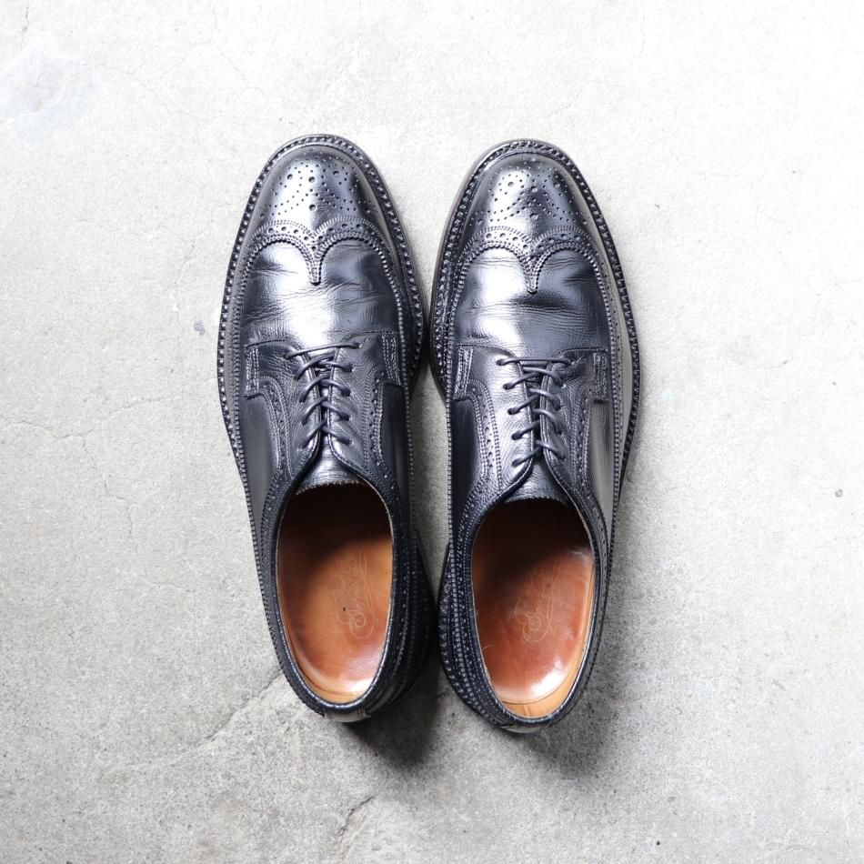 “美品/希少品” FLORSHEIM(フローシャイム)Imperial Quality ロングウイングチップ Kenmoor / ケンムール US10.5 E シボ革 92604 黒 1977年7月製 - Chett “美品/希少品” FLORSHEIM(フローシャイム)Imperial Quality ロングウイングチップ Kenmoor / ケンムール US10.5 E シボ革 92604 黒 1977年7月製 - Chett