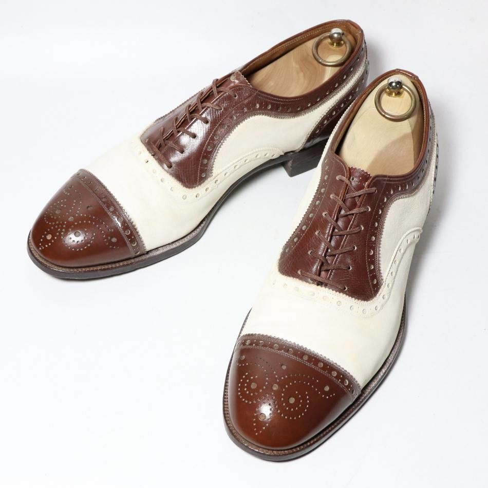 50s florsheim コンビシューズ　デザイナーズコレクション　10D 美品/希少品” FLORSHEIM（フローシャイム）S品番 コンビ