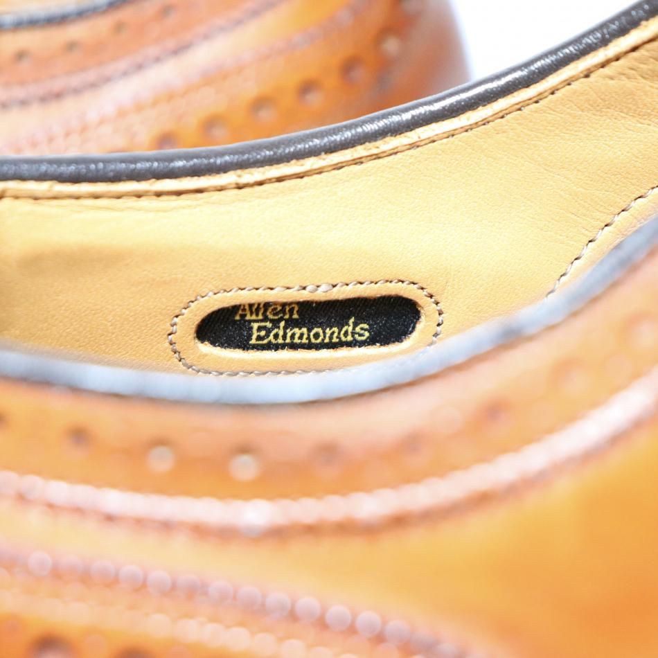 【美品】希少 アレンエドモンズ フルブローグUS8D アレンエドモンズ 8D【貴重☆ブルックスブラザーズ別注/BROOKS