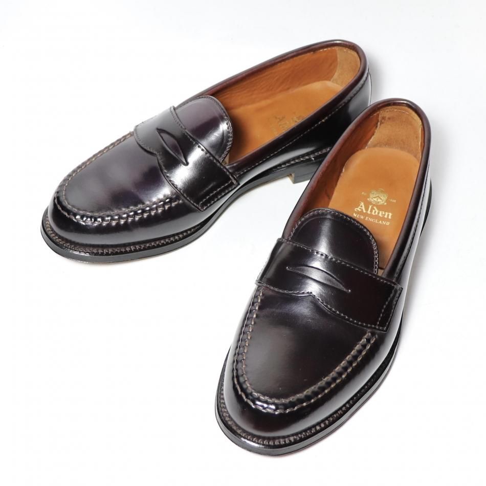 ALDEN オールデン #986 9d 超美品 ALDEN（オールデン） ＃986 コードバン ペニーローファー | 古着