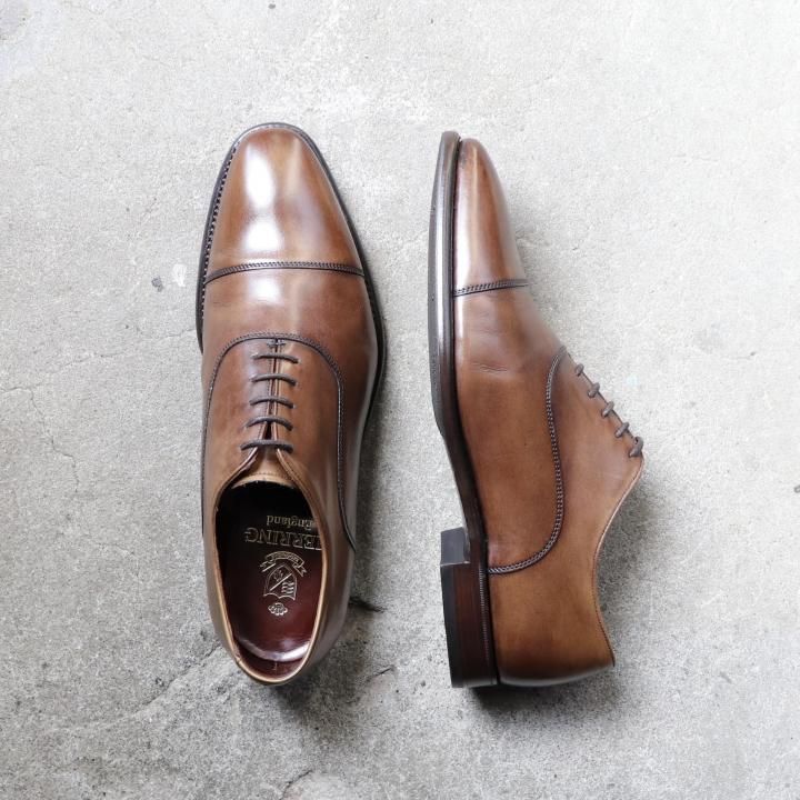<img class='new_mark_img1' src='https://img.shop-pro.jp/img/new/icons1.gif' style='border:none;display:inline;margin:0px;padding:0px;width:auto;' />/ʡ HERRING SHOESʥإ󥰥塼CHEANEY / ˡ CHURCHILL 2 Ⱪȥ졼ȥåץ塼 UK6.5 F 205饹 ֥饦