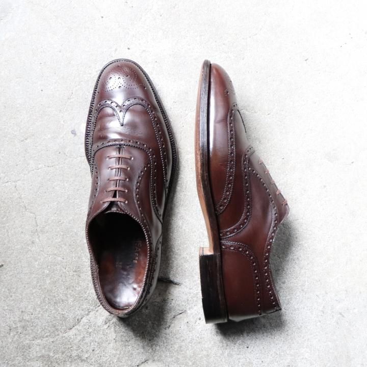 <img class='new_mark_img1' src='https://img.shop-pro.jp/img/new/icons1.gif' style='border:none;display:inline;margin:0px;padding:0px;width:auto;' />“美品/希少品” Alan McAfee(アランマカフィー)SAKS FIFTH AVENUE フルブローグシューズ 旧旧チャーチ製 UK8.5 D 119ラスト ダークブラウン 70s