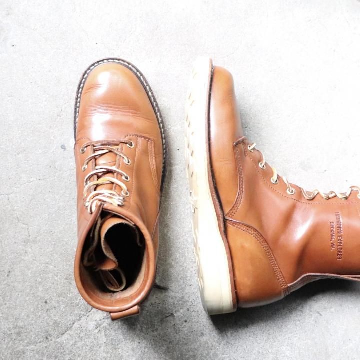 <img class='new_mark_img1' src='https://img.shop-pro.jp/img/new/icons1.gif' style='border:none;display:inline;margin:0px;padding:0px;width:auto;' />ʡ HATHORNʥϥEXPLORER / ץ顼 H7802 졼åץ֡ US9.5 D ֥饦 WHITE'S BOOTS ۥ磻ĥ֡