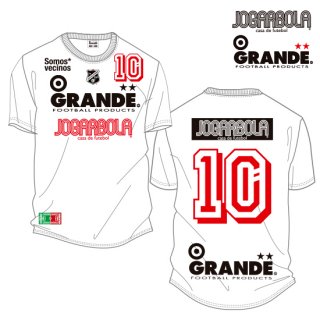 <img class='new_mark_img1' src='https://img.shop-pro.jp/img/new/icons8.gif' style='border:none;display:inline;margin:0px;padding:0px;width:auto;' />JOGARBOLA×GRANDE “Somos* vecinos” COTTON T-Shirts - WHT/RED/BLK