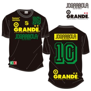 <img class='new_mark_img1' src='https://img.shop-pro.jp/img/new/icons8.gif' style='border:none;display:inline;margin:0px;padding:0px;width:auto;' />JOGARBOLA×GRANDE “Somos* vecinos” COTTON T-Shirts - BLK/YEL/GRN