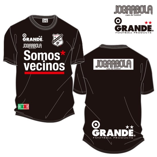 JOGARBOLA×GRANDE “Somos* vecinos” DRY MESH T-Shirts - BLK/WHT -  [公式]JOGARBOLA 通販ショップ
