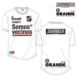 JOGARBOLAGRANDE Somos* vecinos DRY MESH T-Shirts - WHT/BLK