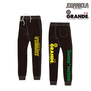 <img class='new_mark_img1' src='https://img.shop-pro.jp/img/new/icons25.gif' style='border:none;display:inline;margin:0px;padding:0px;width:auto;' />JOGARBOLA×GRANDE “Somos* vecinos” HEAVY WEIGHT SWEAT PANTS - BLK/YEL/GRN