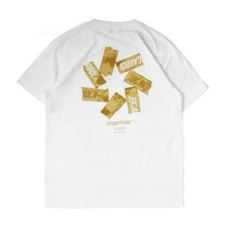 JOGARBOLA HEPTAGRAM TAPE LOGO TEE - WHT