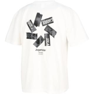 JOGARBOLA HEPTAGRAM TAPE LOGO TEE - WHT/BLK