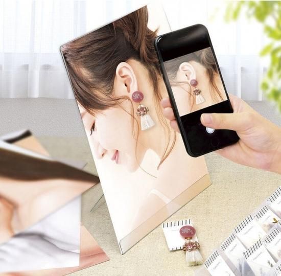 スマホで撮ってそのままsnsにアップok モデル着画撮影キット ピアス イヤリング用 日本人モデル8パターン