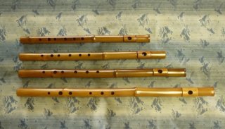 オリジナル横笛　真竹製　　Original　Flute F管（ 一本調子）　