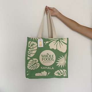 <img class='new_mark_img1' src='https://img.shop-pro.jp/img/new/icons2.gif' style='border:none;display:inline;margin:0px;padding:0px;width:auto;' />WHOLE FOODS MARKET ECO BAG KAHALA / GREEN