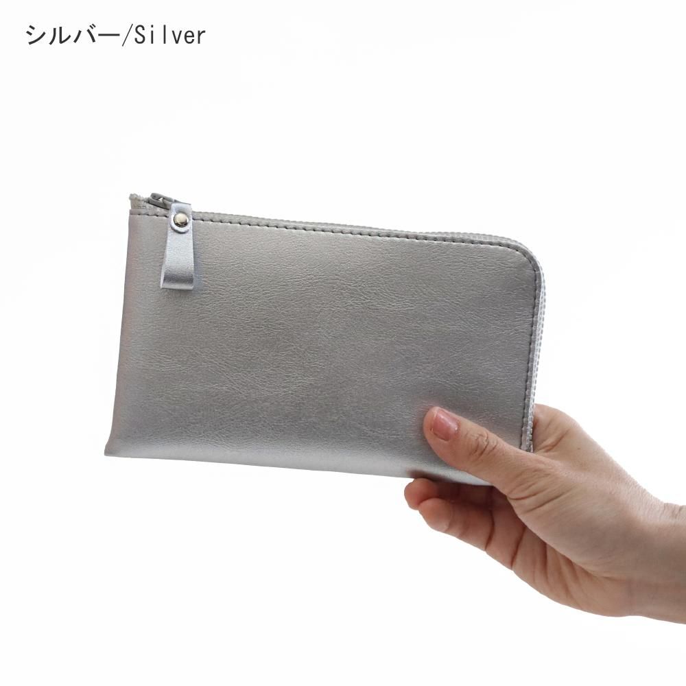 薄型長財布 【3色メタリックカラー】[お札が折らずに入る 薄型長財布 【3色メタリックカラー】[お札が折らずに入る