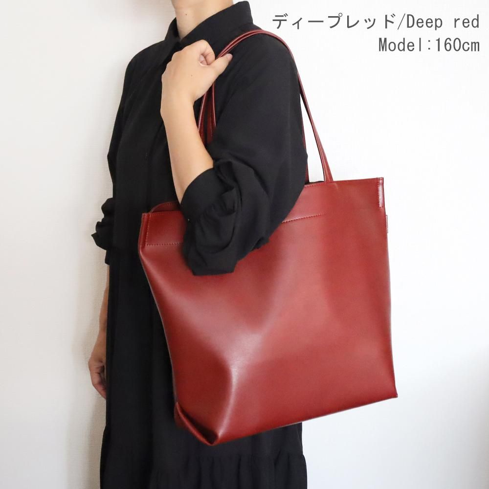 3色】たっぷり入るトートバッグ 超軽量で水や傷に強い丈夫な上質