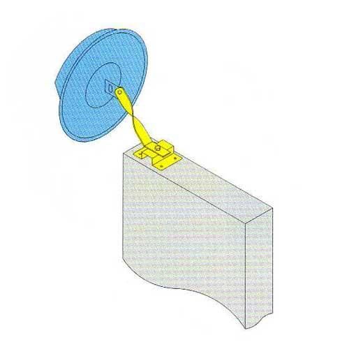 スタンド式】国産ステンレスミラー 角型 300×220mm 取付金具付き