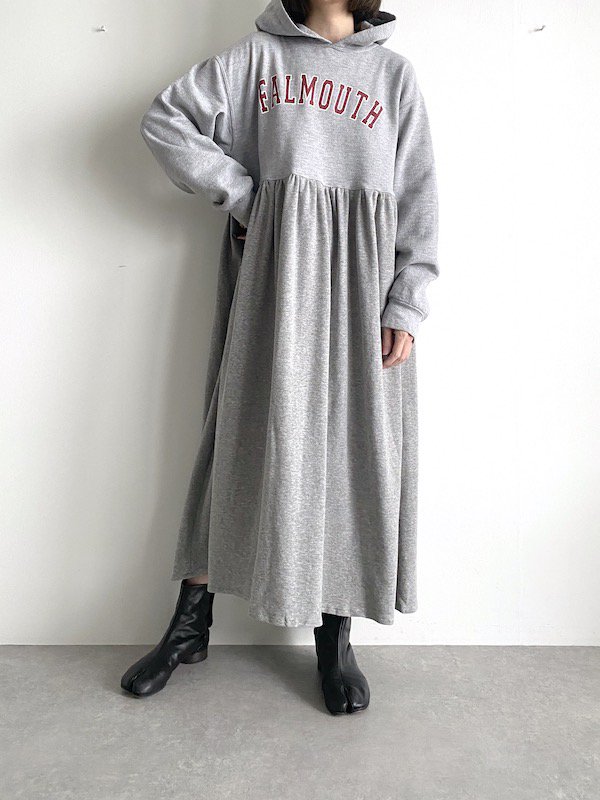 Remake long parka lose dress  / リメイクパーカー ルーズワンピース (GY-3)