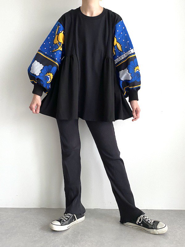 KICI -  African sleeve tunic  / アフリカンチュニック(Blue)