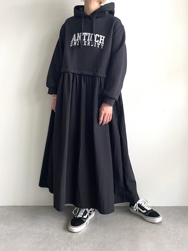Remake long parka  nylon dress  / ᥤѡ ʥԡ (BK)